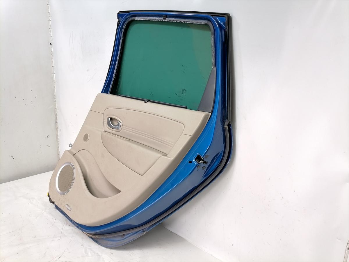 Renault Scenic 3 original T&uuml;r hinten rechts TERNA Blue Extrem Rohbau Bj.2009